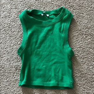 Zara Green Sleeveless Top